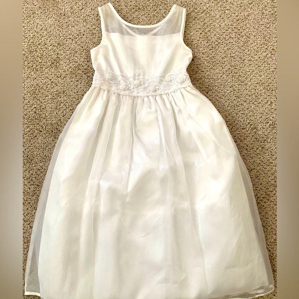 White Rare Edition size 10 Flower Girl Dress